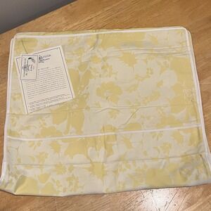 (2) Tommy Hilfiger The Crest‎ Collection Palm Springs King Pillow Sham Yellow